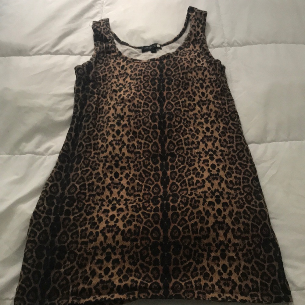 Leopard fitted dress